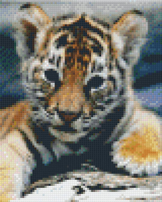 Tiger Cub Four [4] Baseplate PixelHobby Mini-mosaic Art Kit